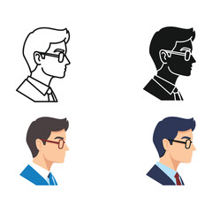 Fototapeta premium Business people cartoon icon set with businessmen and office characters