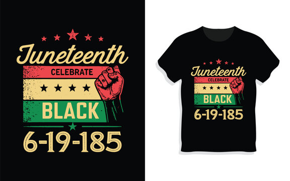 Creative Juneteenth National Independence Day T-Shirt Design Bundle.