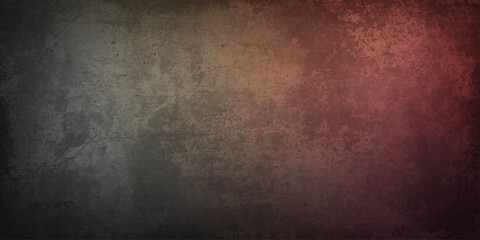 Obraz premium A dark aged stone wall with a rough concrete texture and dirty gray paint creates a vintage grunge backdrop featuring a weathered black pattern on an old surface