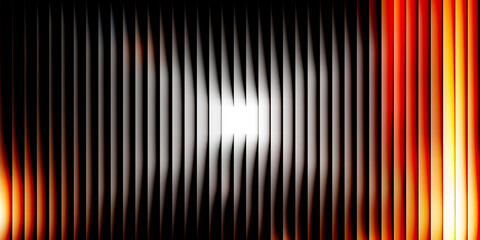 Fototapeta premium Abstract Vertical Stripes with Fiery Orange and White Light Effects background pattern