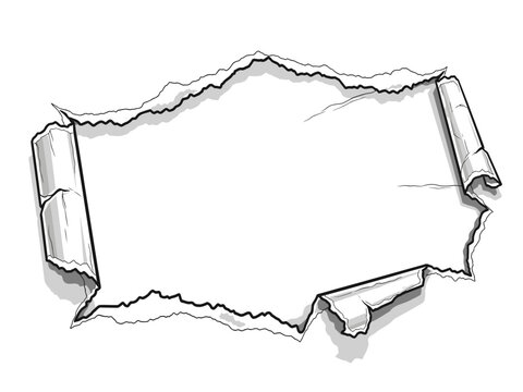 Ripped paper vector