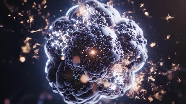 Vibrant, futuristic network design evokes innovation and connectivity, perfect for tech backgrounds and illustrating complex systems or growth.