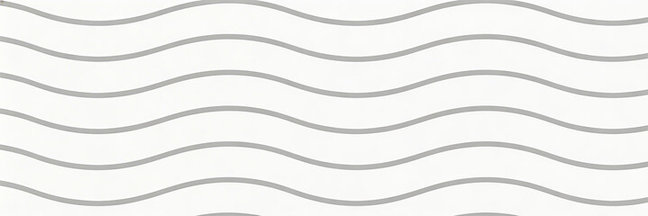 Obraz premium Abstract decorative background with repeating wavy gray lines on white. Features smooth, flowing curves for design or texture purposes.