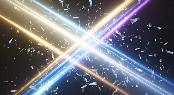 Exploding Light Beams and Shards