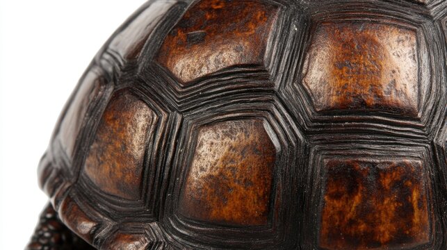 Close-up of a Turtle Shell Texture