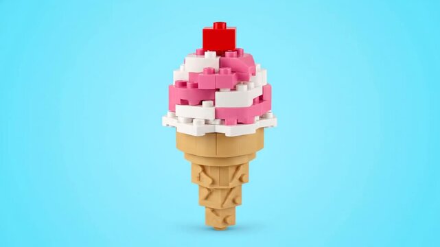 Lego Ice Cream Cone - A Sweet and Creative Build.