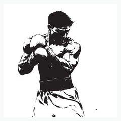 silhouette of a young man