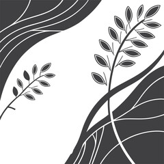 Obraz premium black and white abstract background