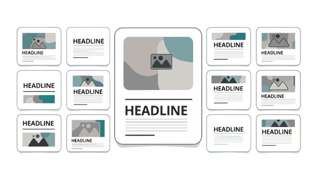 Template Design for Infographic with Headline Text.