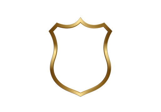 Gold shield emblem