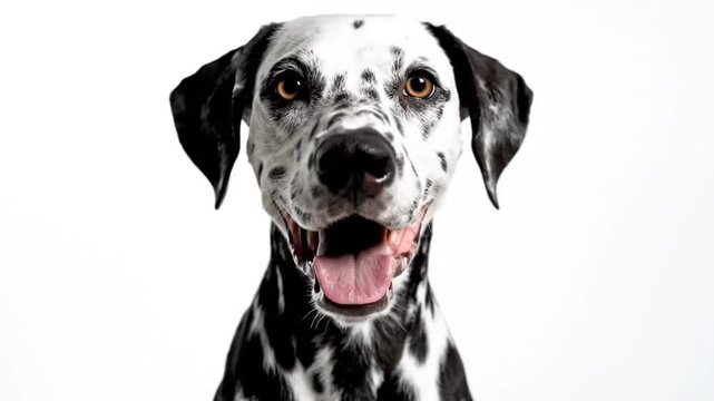 portrait of a dalmatian dog
