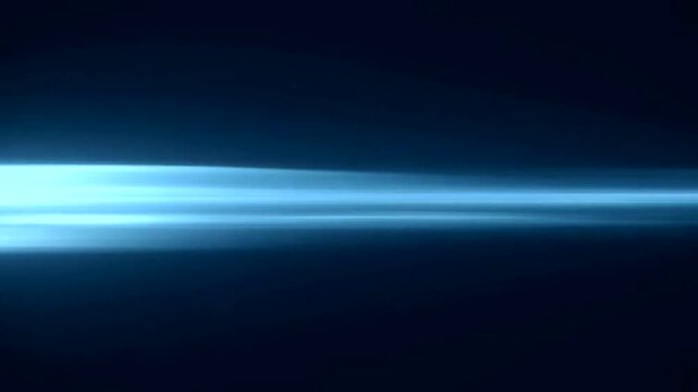 Abstract and elegant blue light in dark background, a representation of energy, technology, or space