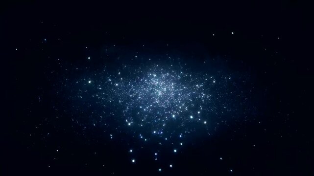 A breathtaking view of a cluster of stars shining in a dark sky. The image captures the beauty and vastness of the cosmos, with the stars appearing to twinkle and glow