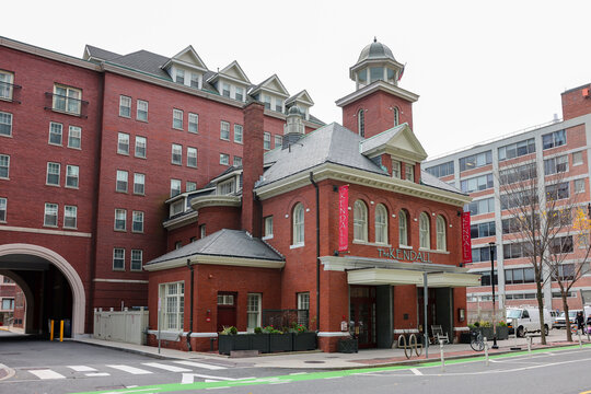 The Kendall Hotel building in Kendall Square Cambridge Massachusetts