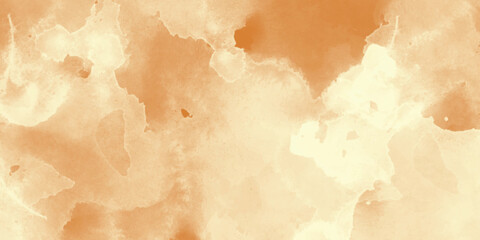 Obraz premium Light orange and cream watercolor wash texture background