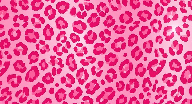 Pink Leopard Pattern Background