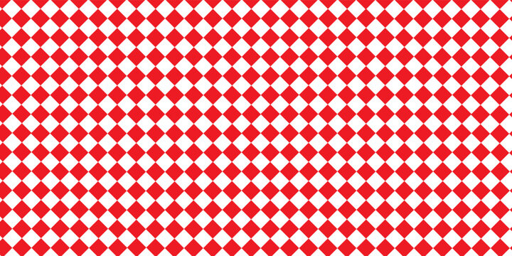 Red white tablecloth pattern lines. Gingham seamless pattern. Christmas backgroound. Strokes texture for textile shirt plaid, tablecloth, cloth, blanket, paper, makeup. Checkered print.