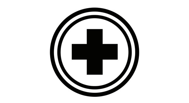 Red cross emblem logo symbol