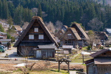 白川郷の合掌造り集落の風景（岐阜県） © Ziyuan