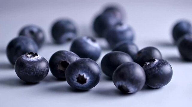 Fresh Blueberry Collection: A close-up showcases a scattering of ripe, fresh blueberries, their vibrant hues and smooth texture inviting a taste of summer.