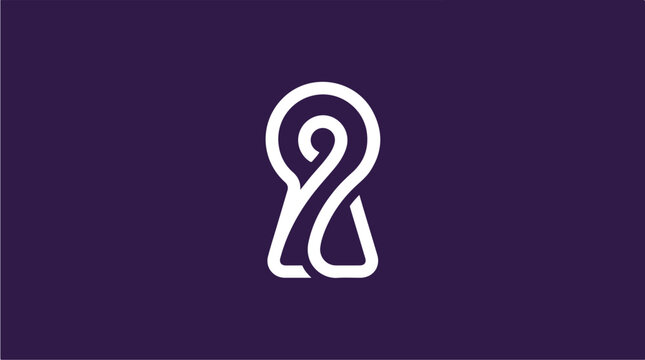 White Number Two Symbol.