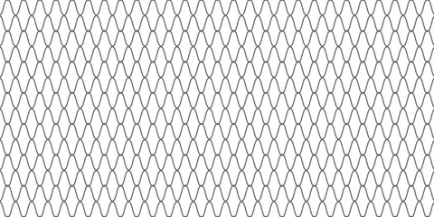 Curved net pattern. Seamless design for sportswear or equipment like soccer goals, volleyball nets, basketball hoops, hockey nets, and athletic gear. © badrut
