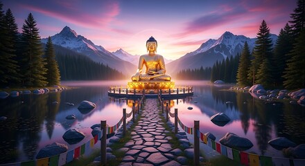 gold, glow, meditation, mystic, peace, pure, soul, spirit, spiritual, zen, balance, eternal, figure, nirvana, radiant, light, sacred, calmness, celestial, divine, harmony, iconic, powerful, serenity, 