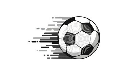 Obraz premium Dynamic Soccer Ball Motion Blur