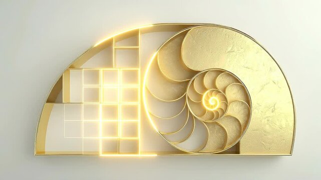 Golden Ratio Forecast Architecture Visualization Representing Predictive Financial Modeling and Structured Data Convergence.