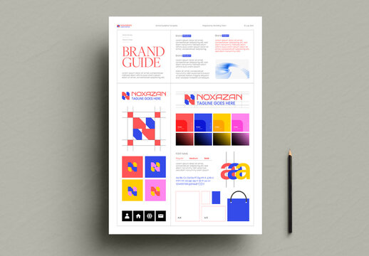 Minimal Corporate Brand Guideline Identity Kit Template