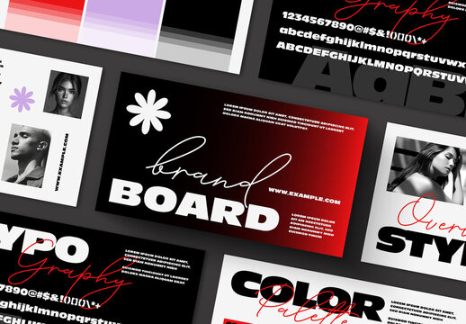 Modern Minimal Brand Board Identity Presentation Template