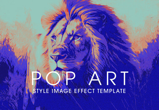 Retro Duotone Pop Art Image Effect