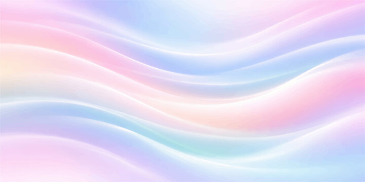 Abstract colorful background with flowing blue and green waves creates a bright motion blur design featuring smooth rainbow swirls and light vector lines for a modern art wallpaper texture