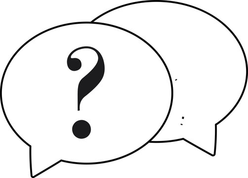 Two overlapping speech bubbles representing conversation and dialogue. Minimal outline chat icon ideal for messaging apps, discussion platforms, customer support interfaces, and communication UI syste