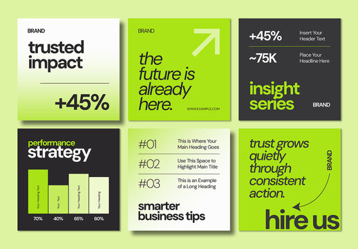 Modern Corporate Social Media Post Template Pack