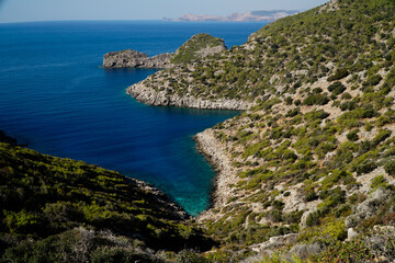 Obraz premium view of the coast of the mediterranean sea