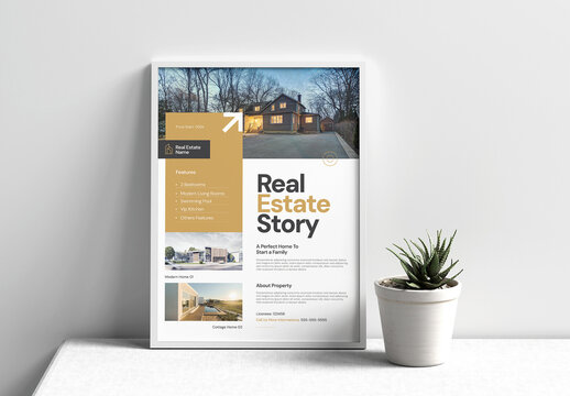 Simple Real Estate Poster Layout