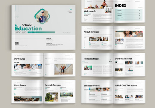School Education Brochure Landscape Template