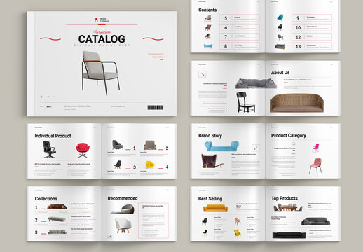 Product Catalog Landscape Brochure