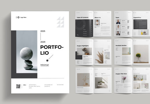 Minimal Portfolio Template Design Layout