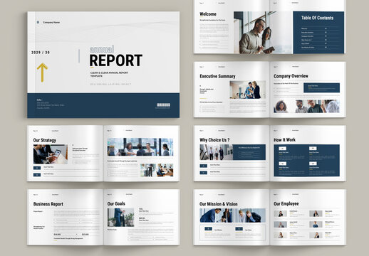 Annual Report Landscape Layout