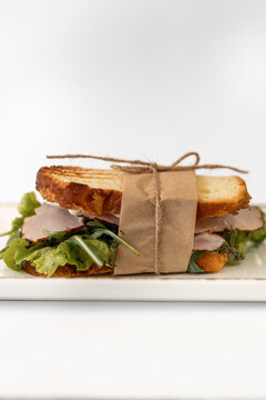 Grilled Sandwich with Ham and Greens