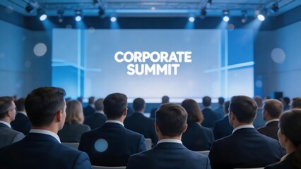Fototapeta premium Business people at corporate summit