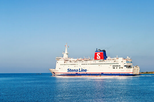 Stena Line passenger ferry sailing on calm blue sea