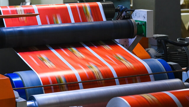 Flexo press for printing label