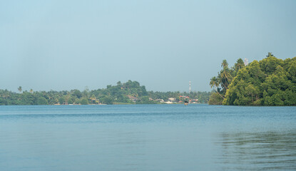 Boat safari in Bentota Ganga River Lake, editorial image © artemstepanov