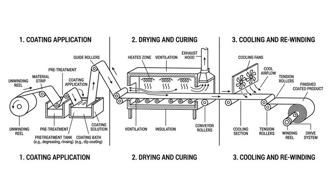 Industrial Coating Process Diagram