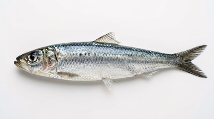 Fresh herring fish on white background