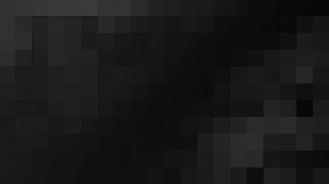 Dark geometric pixelated background creating abstract design
