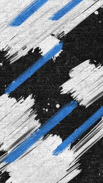 Abstract grunge brush strokes blue white black background